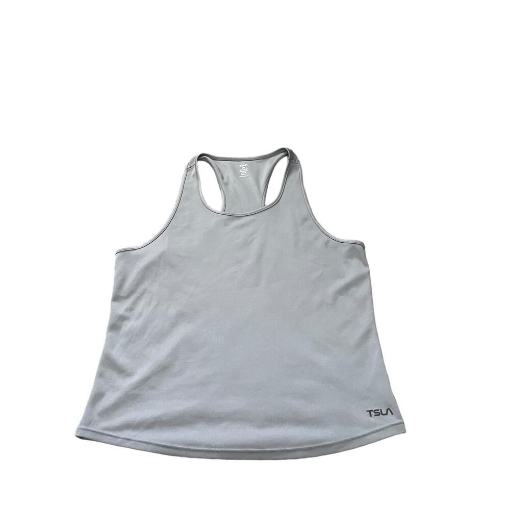 Unbranded Men's Grey and Blue T-shirt